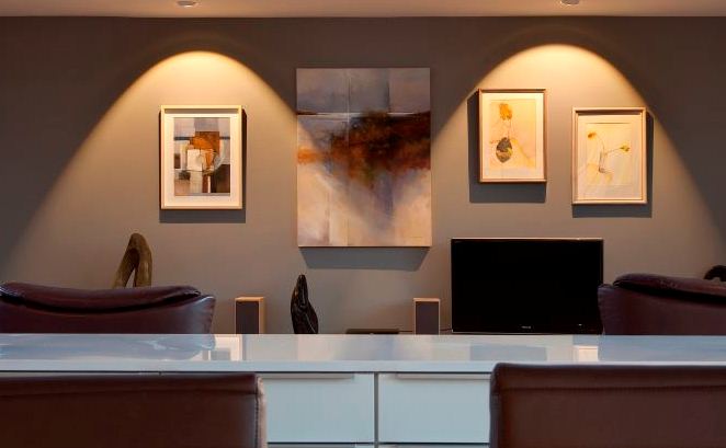 Recessed lighting discount for artwork